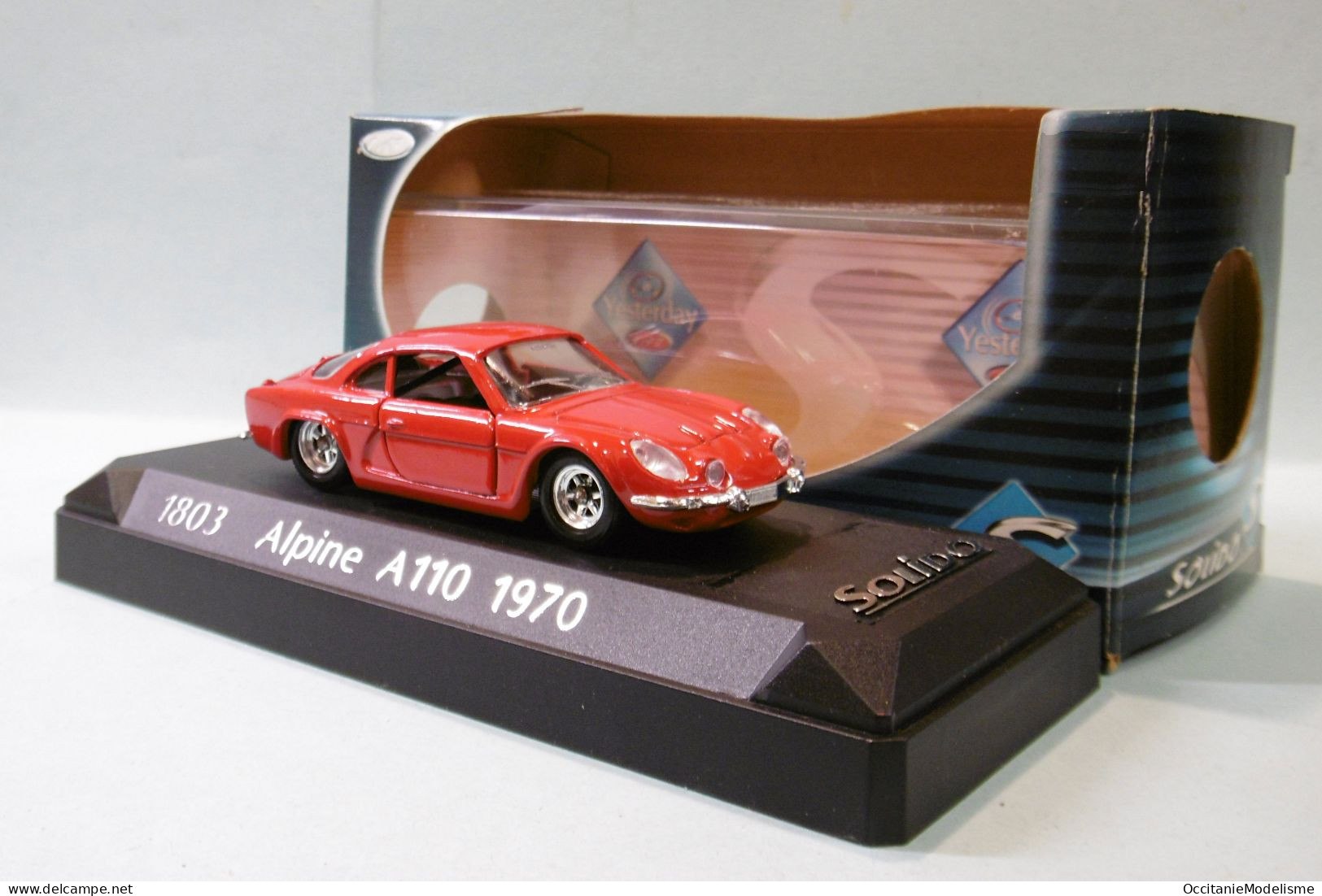 Solido - RENAULT ALPINE A110 1970 Rouge Réf. 1803 BO 1/43 - Solido