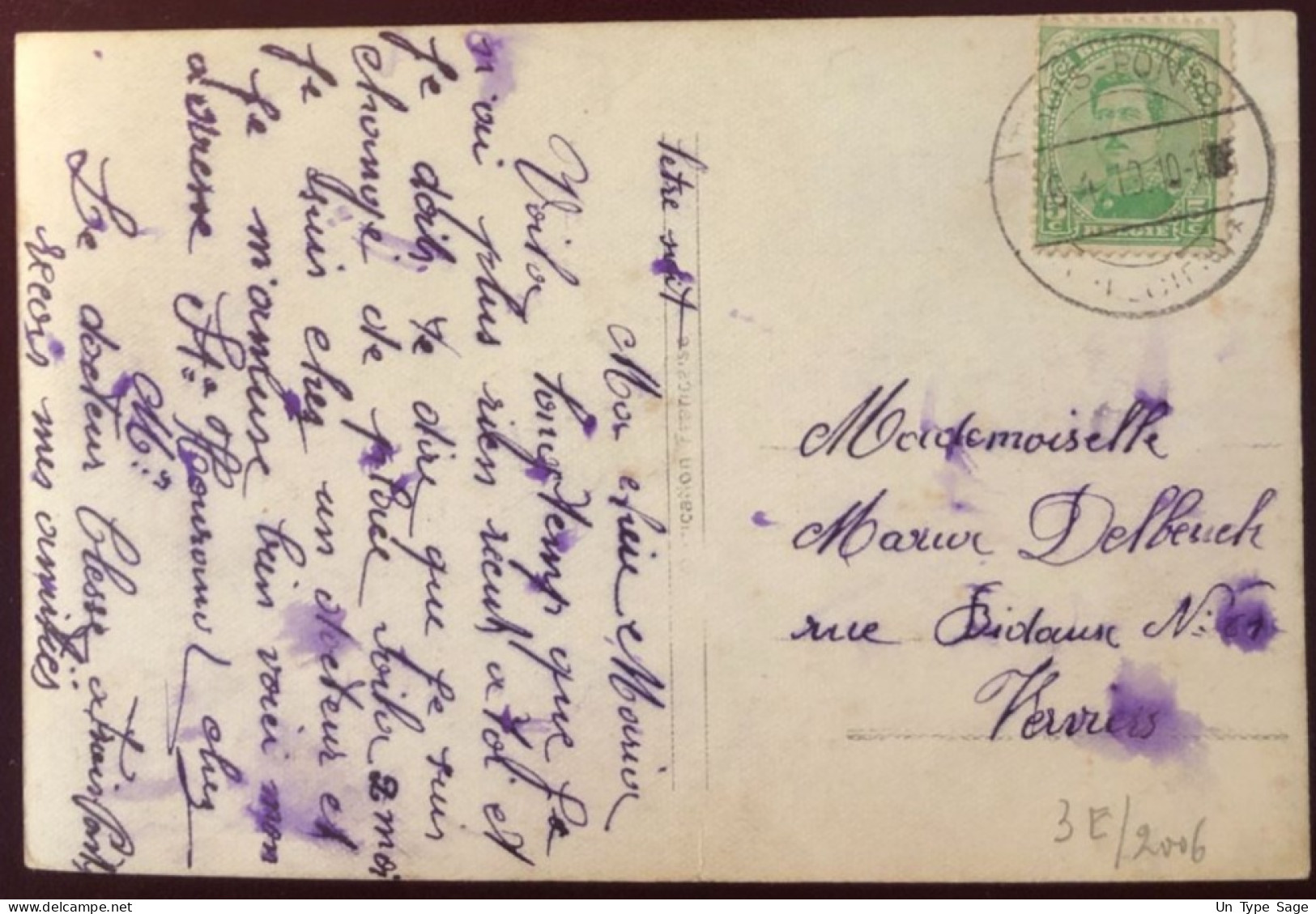 Belgique, Divers Sur CPA, Cachet TROIS-PONTS - (N099) - Sellados Mecánicos