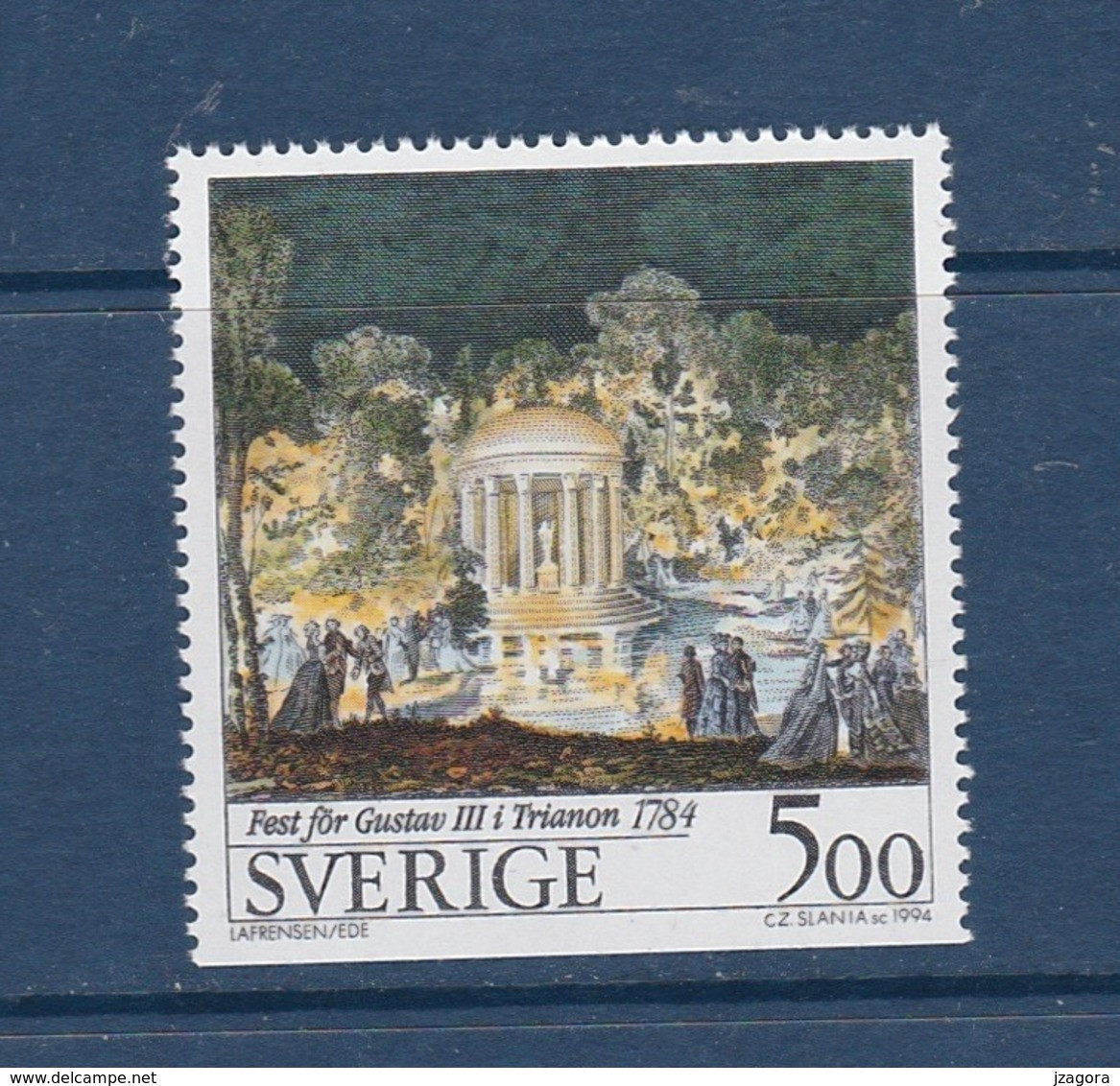 ART PAINTING GEMÄLDE PEINTURE - LAFRENSEN - FEST FESTIVAL POUR  FOR FUR KING GUSTAF III SWEDEN 1994  MI 1821 MNH Slania - Otros & Sin Clasificación