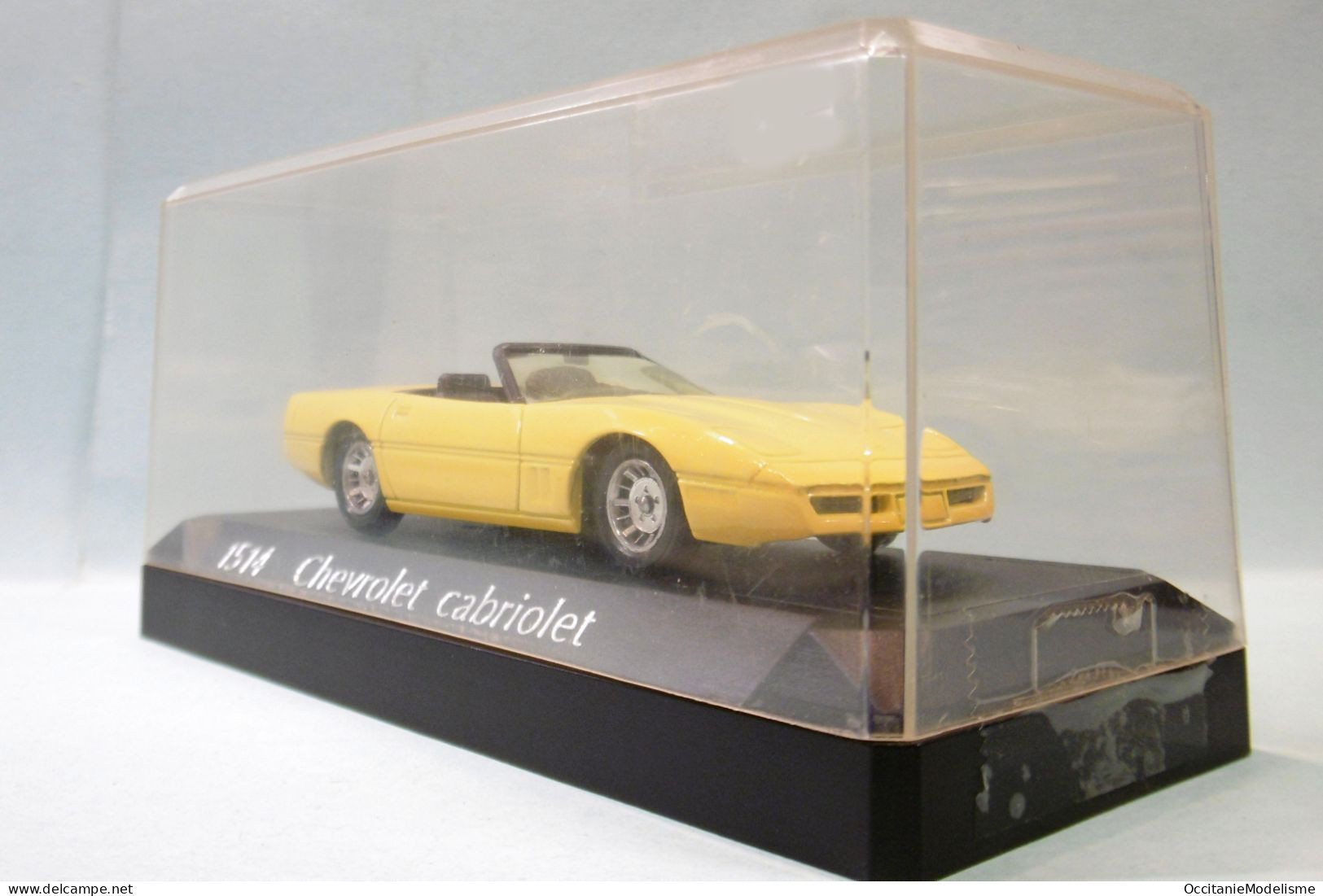 Solido - CHEVROLET CORVETTE C4 Cabriolet Jaune Réf. 1514 BO 1/43 - Solido