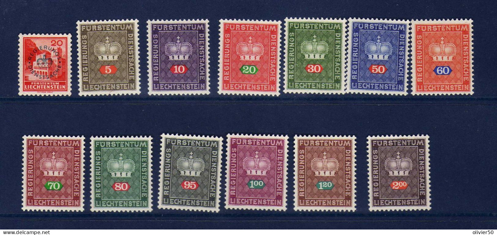 Liechtenstein -(1935-69) - Timbres De Service - Neufs** - MNH - Dienstmarken