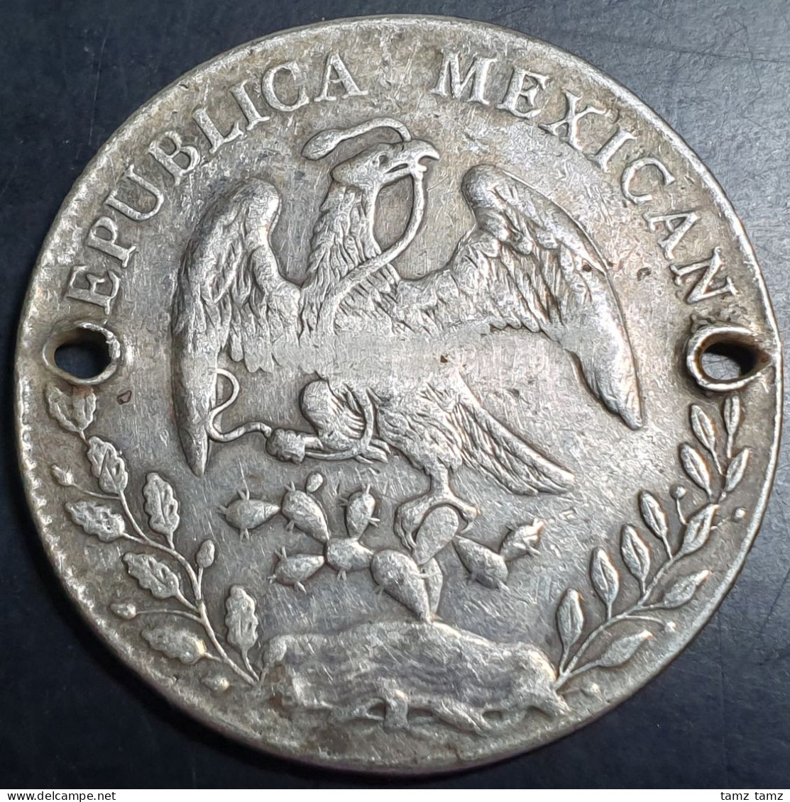 Mexico Second Republic 8 Reales 189X (?) Mo AM Mexico City Mint Ex Borneo - México