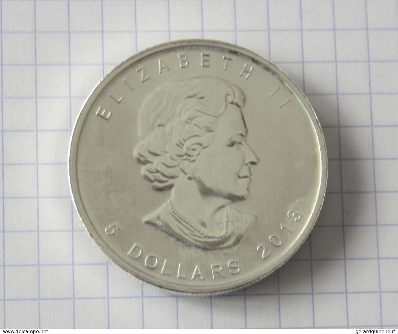 ARGENT : Canada 5 Dollars 2013 - En Baisse ! - Mezclas - Monedas