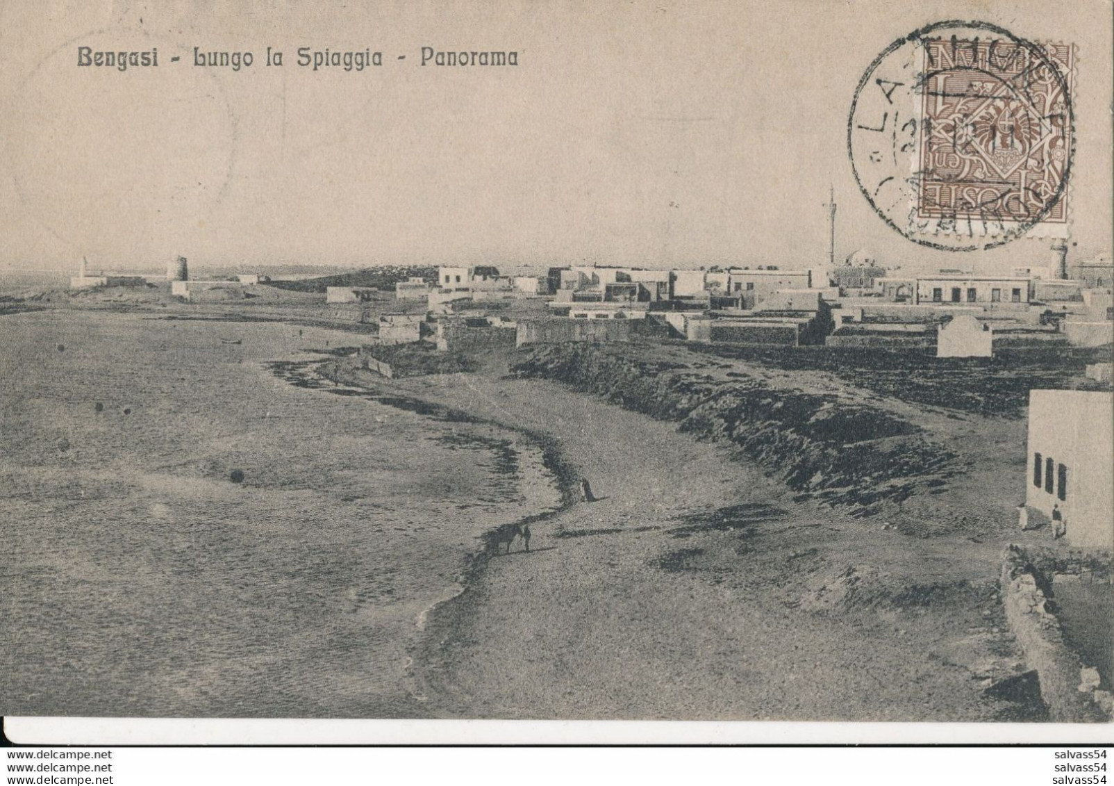 LYBIE - BENGASI - Benghazi - Lungo La Spiaggia - Panorama (1911) - Libye