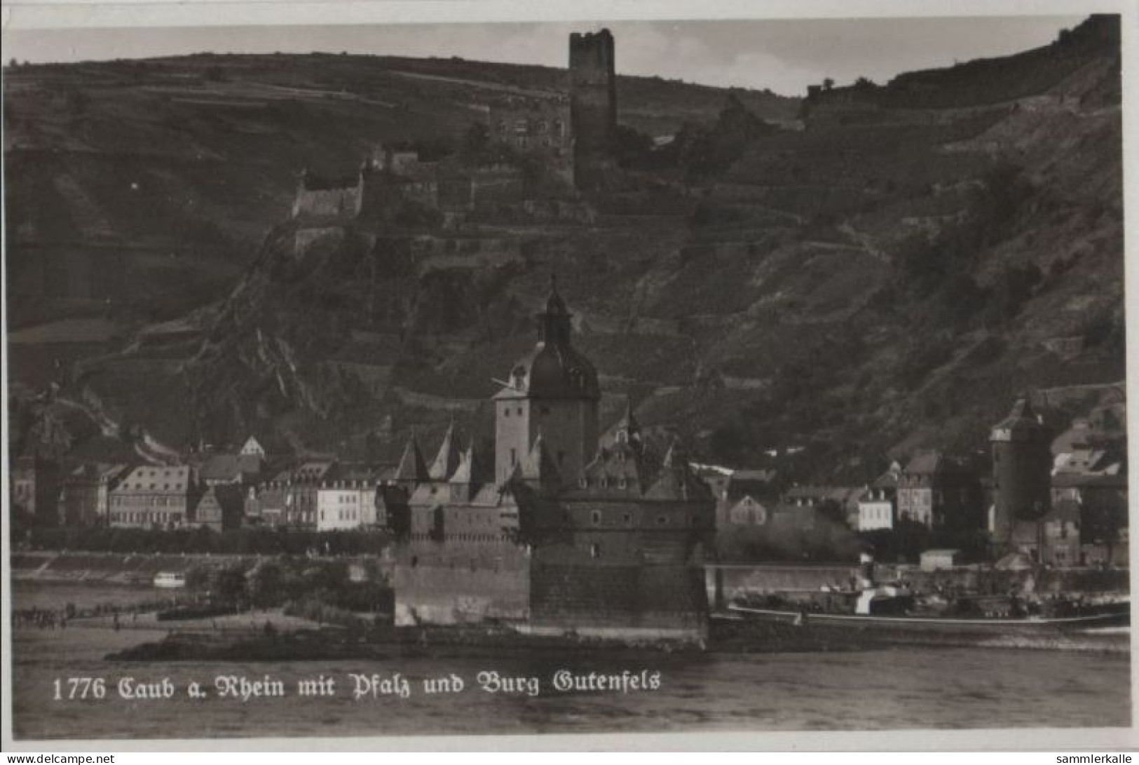 71563 - Kaub - Mit Pfalz Und Burg Gutenfels - Ca. 1955 - Kaub