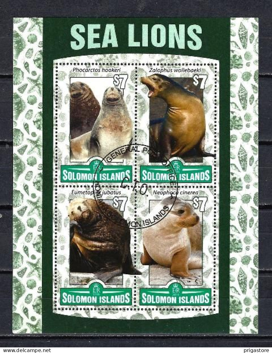 Salomon 2016 Animaux Lions De Mer (255) Yvert N° 3029 à 3032 Oblitérés Used - Solomon Islands (1978-...)