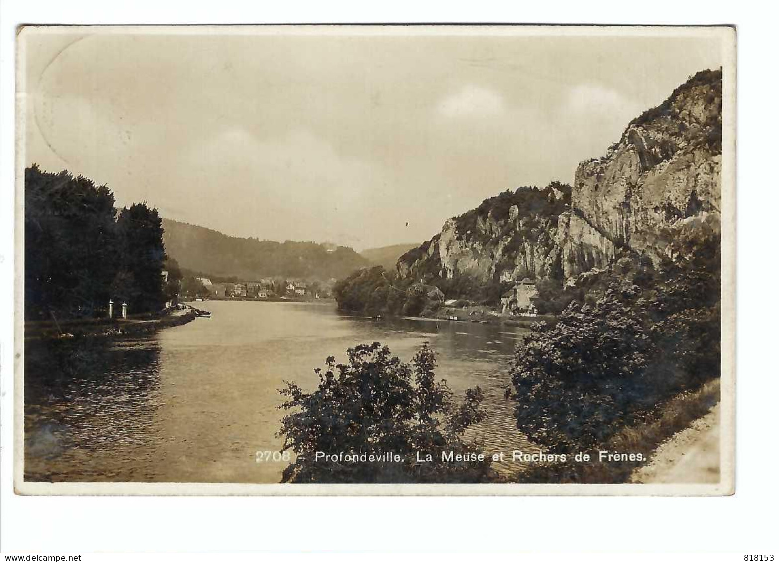 2708 - Profondeville  La Meuse Et Rochers De Frènes - Profondeville