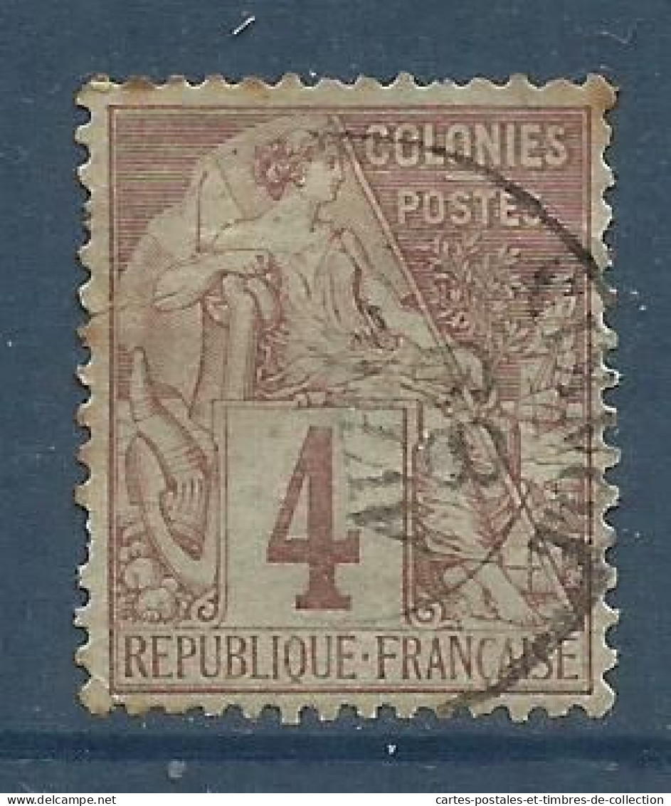 Emissions Générales Des Colonies Françaises , 4 C , Alphée Dubois , 1881 , N° YT 48 , ( O ) , µ - Alphée Dubois