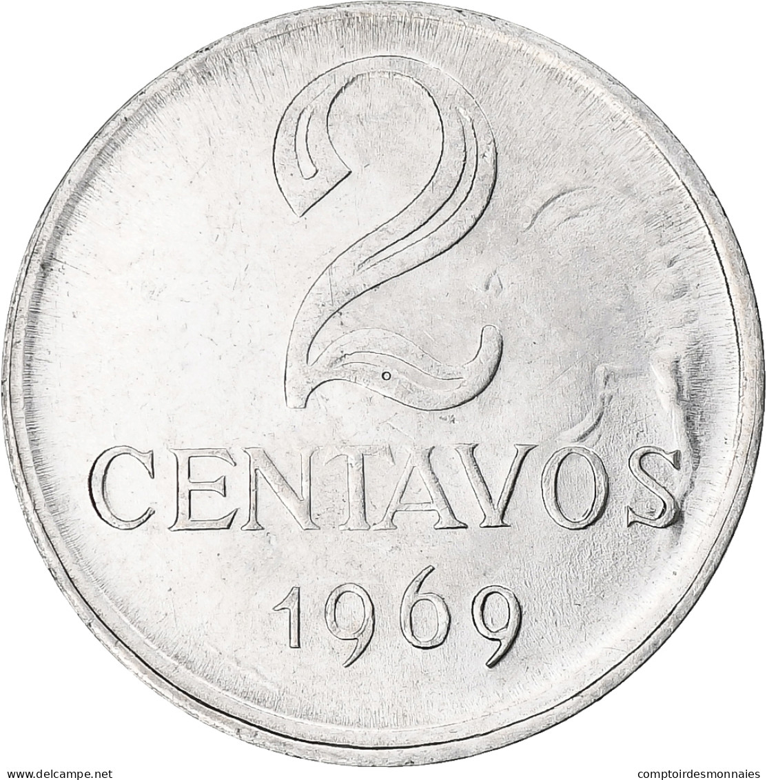 Brésil, 2 Centavos, 1969 - Brazil