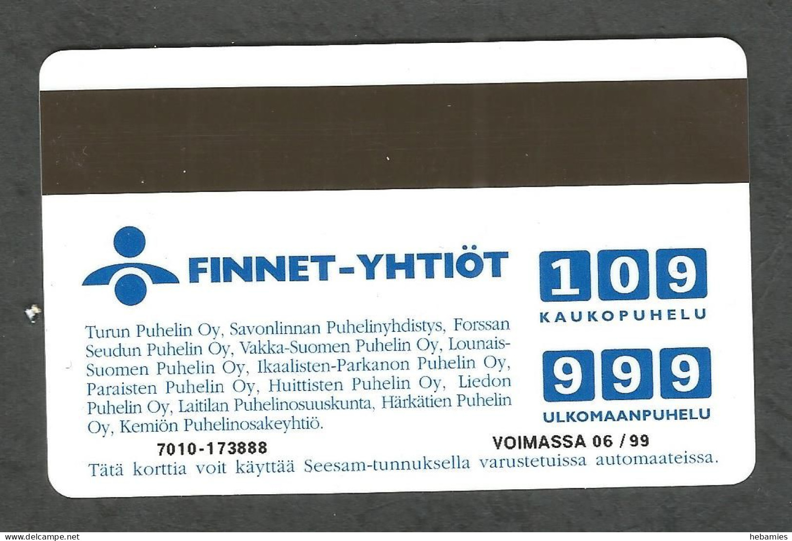 HAPPY FIRST Of MAY - 10 FIM  1998  - Magnetic Card - D343 - FINLAND - - Finlande