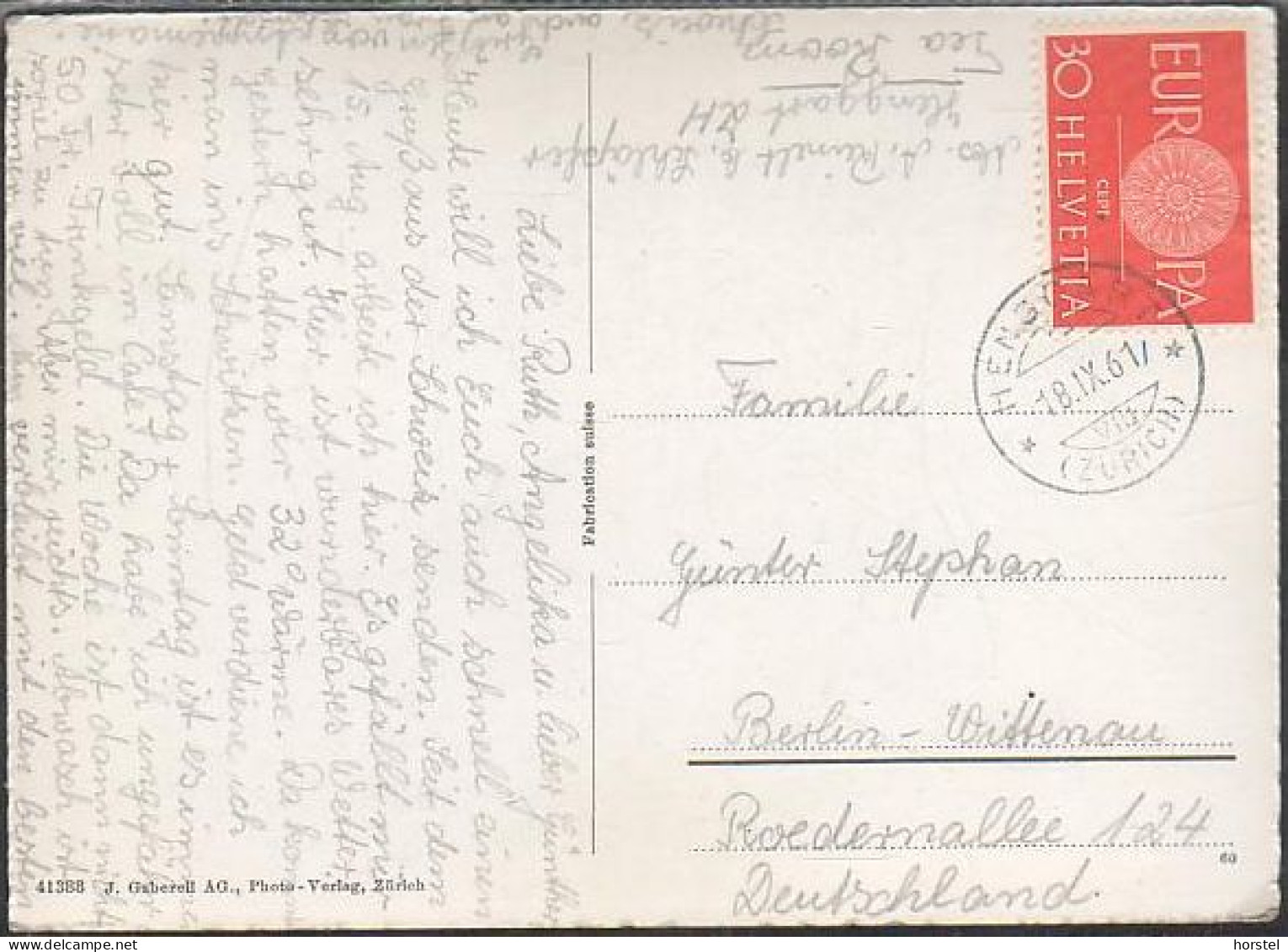 Schweiz - 8444 Henggart  - Alte Ortsansicht Mit Kirche  - Nice Stamp 1961 - Andelfingen