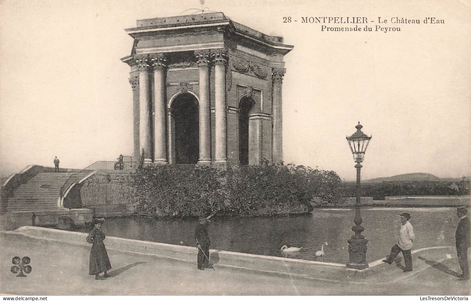 FRANCE - Montpellier - Vue Sur Le Château D'eau - Promenade Du Peyrou - Carte Postale Ancienne - Montpellier