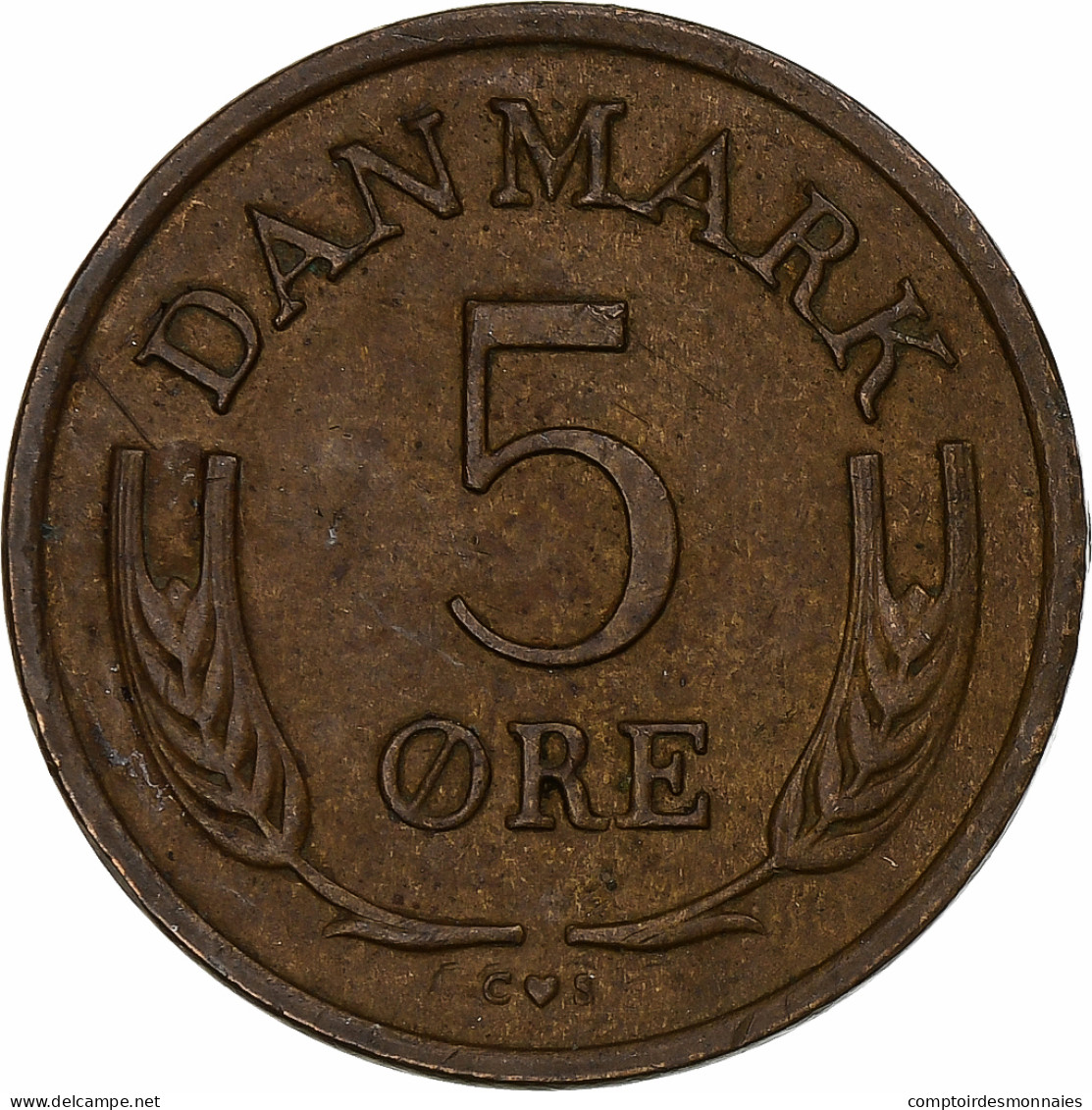 Danemark, 5 Öre, 1971 - Danimarca