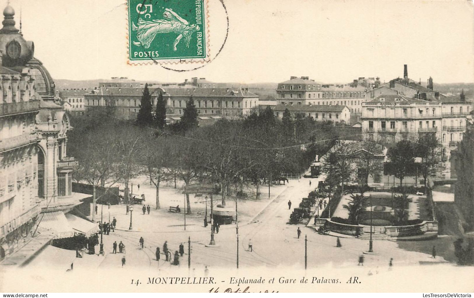 FRANCE - Montpellier - Vue Générale De L'esplanade Et Gare De Palavas - A R - Animé - Carte Postale Ancienne - Montpellier