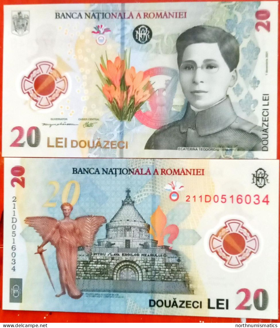 Romania 20 Lei 2021 Polymer Unc - Romania