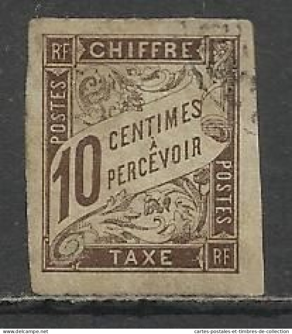 Emissions Générales Des Colonies Françaises , 10 Centimes , 1884 , N° YT 19 , ( O ) , µ - Strafportzegels
