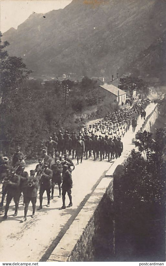 Montenegro - KOTOR Cattaro - Funeral Of An Italian Officer, June 1919 - REAL PHOTO. - Montenegro