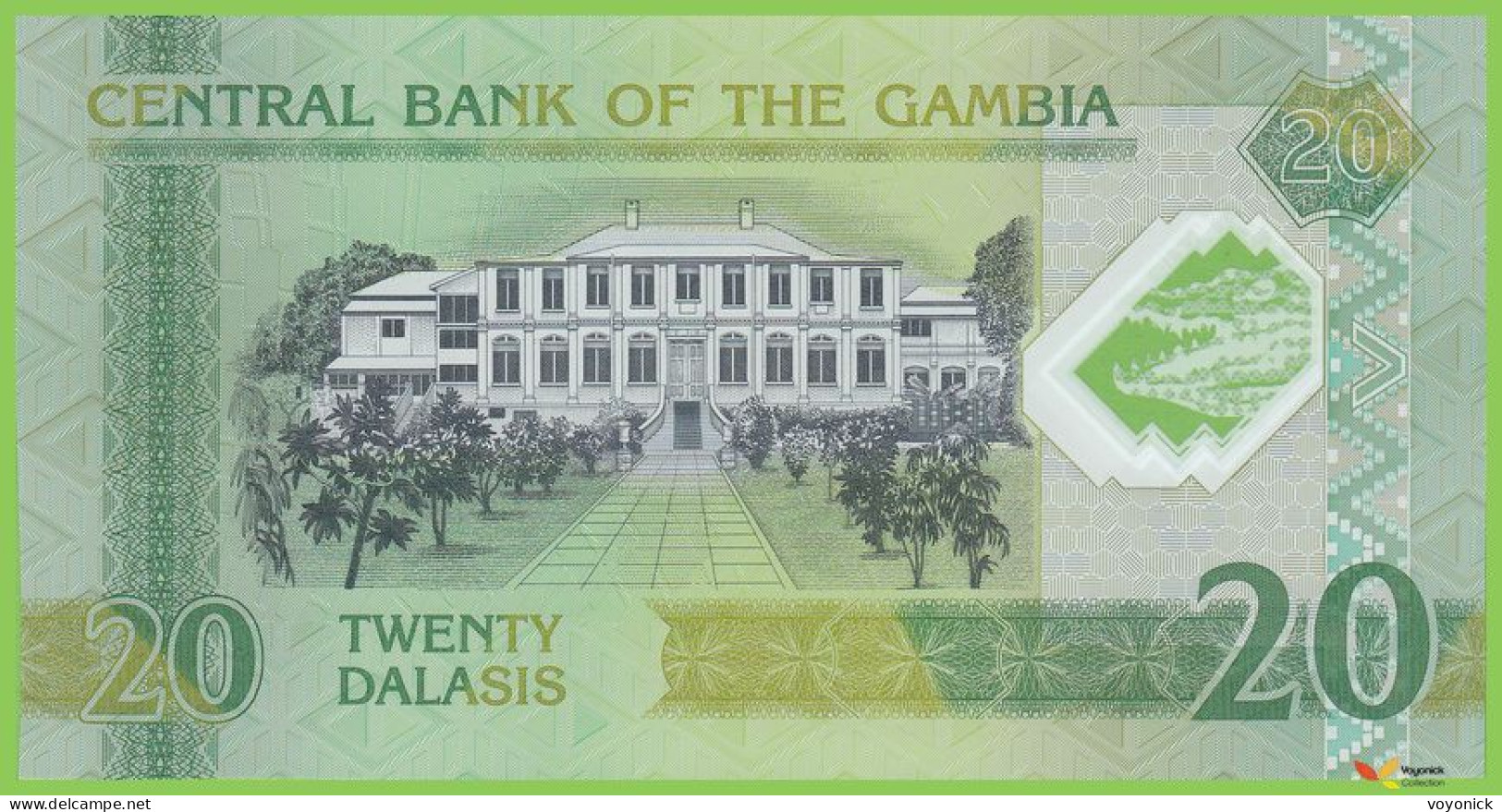 Voyo GAMBIA 20 Dalasis 2014(2015) P30 B228a A UNC Polymer Commemorative - Gambia