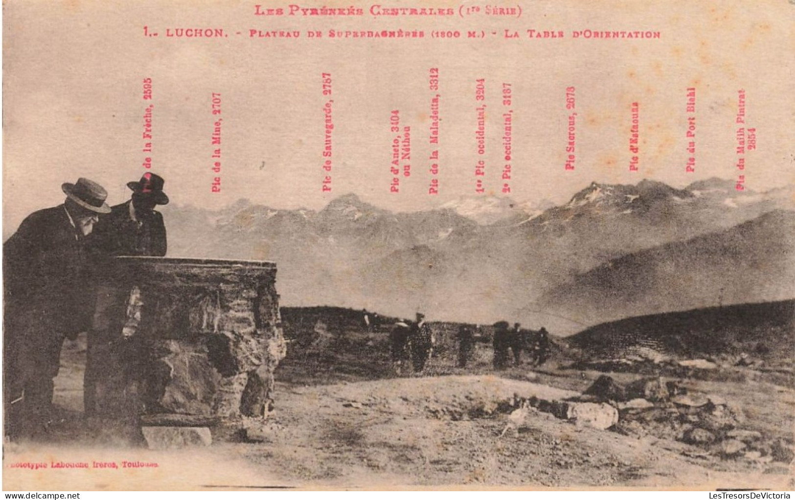FRANCE - Les Pyrénées Centrales (1er Série) - Luchon - Plateau De Superbagnères (1800 M) - Carte Postale Ancienne - Luchon