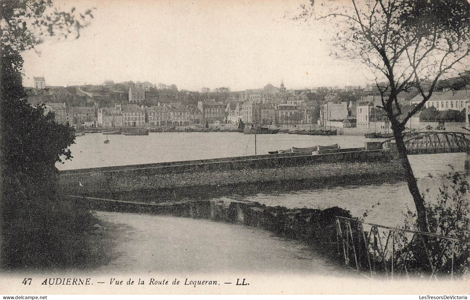 FRANCE - Audierne - Vue De La Route De Loqueran - L L - Vue Générale - Carte Postale Ancienne - Audierne