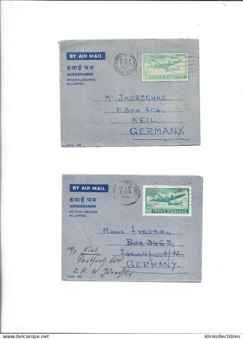 INDIA - LOT OF 5 AEROGRAMME AIRMAIL - FAUNA - Airmail