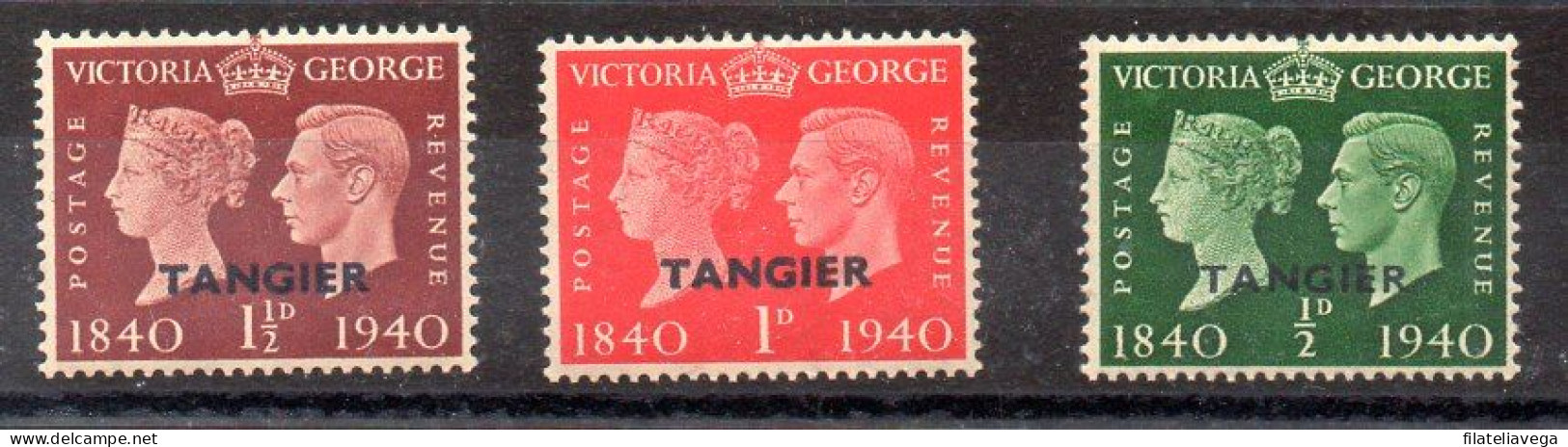 Tanger Serie Nº Yvert 18/20 ** - Morocco Agencies / Tangier (...-1958)