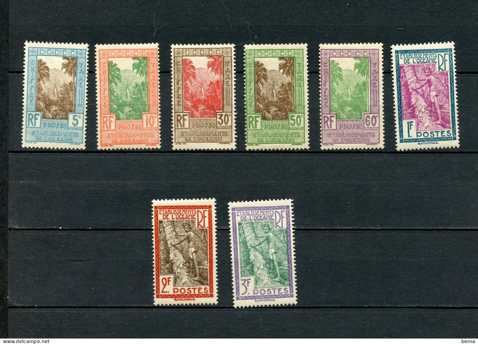 OCEANIE TAXE 10/17 LUXE NEUF SANS CHARNIERE - Timbres-taxe