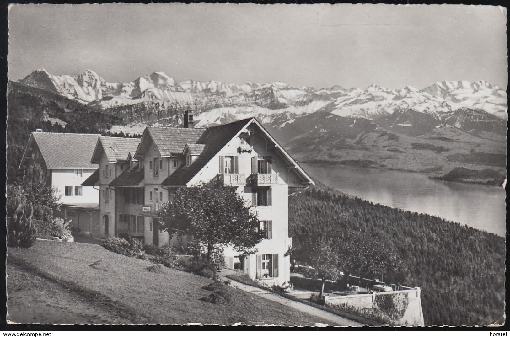 Schweiz - 3625 Heiligenschwendi - Hotel - Pension Haltenegg - Nice Stamp 1958 - Heiligenschwendi