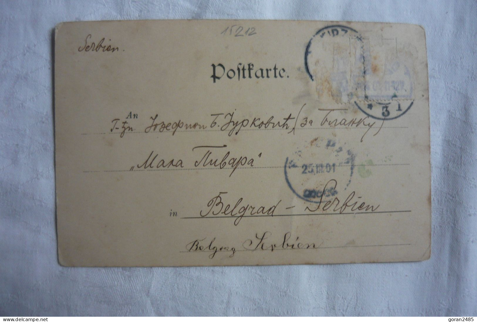 Serbia, Bildganzsache, Us. 1901 - Serbien