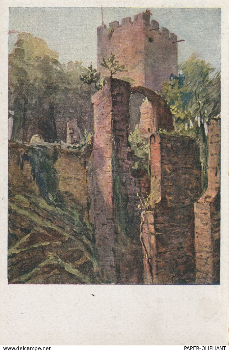 6748 BAD BERGZABERN - KLINGENMÜNSTER, Burg Lanfeck, Pfälzer Heimatbilder # 367, Künstler Ernst Vollbehr - Bad Bergzabern