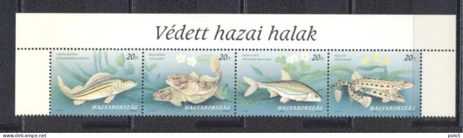 Hongrie 1997- Fish Strip Of 4v - Ongebruikt