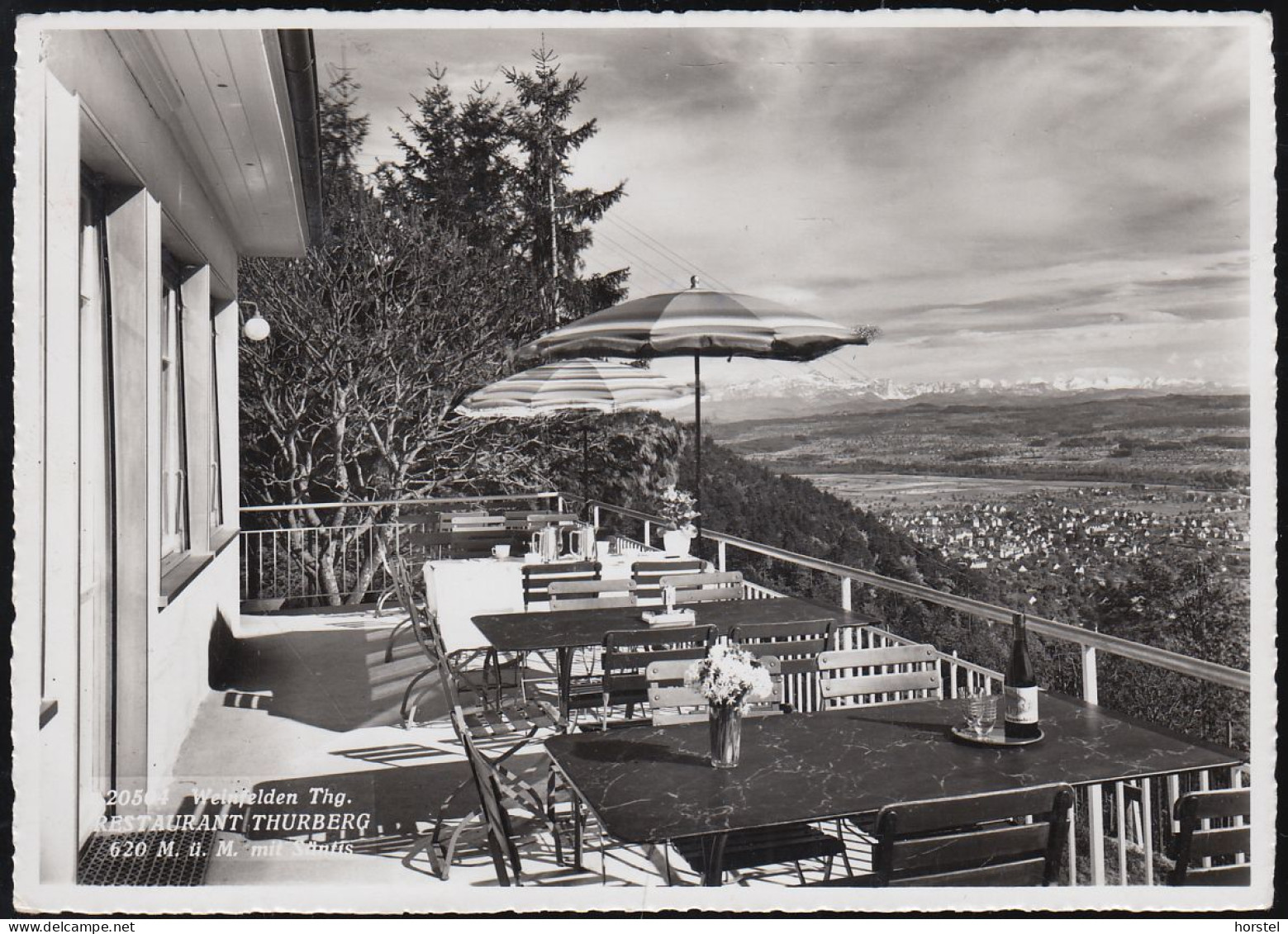 Schweiz - 8570 Weinfelden - Restaurant Thurberg - Terrasse Mit Aussicht - 2x Nice Stamps 1959 - Weinfelden
