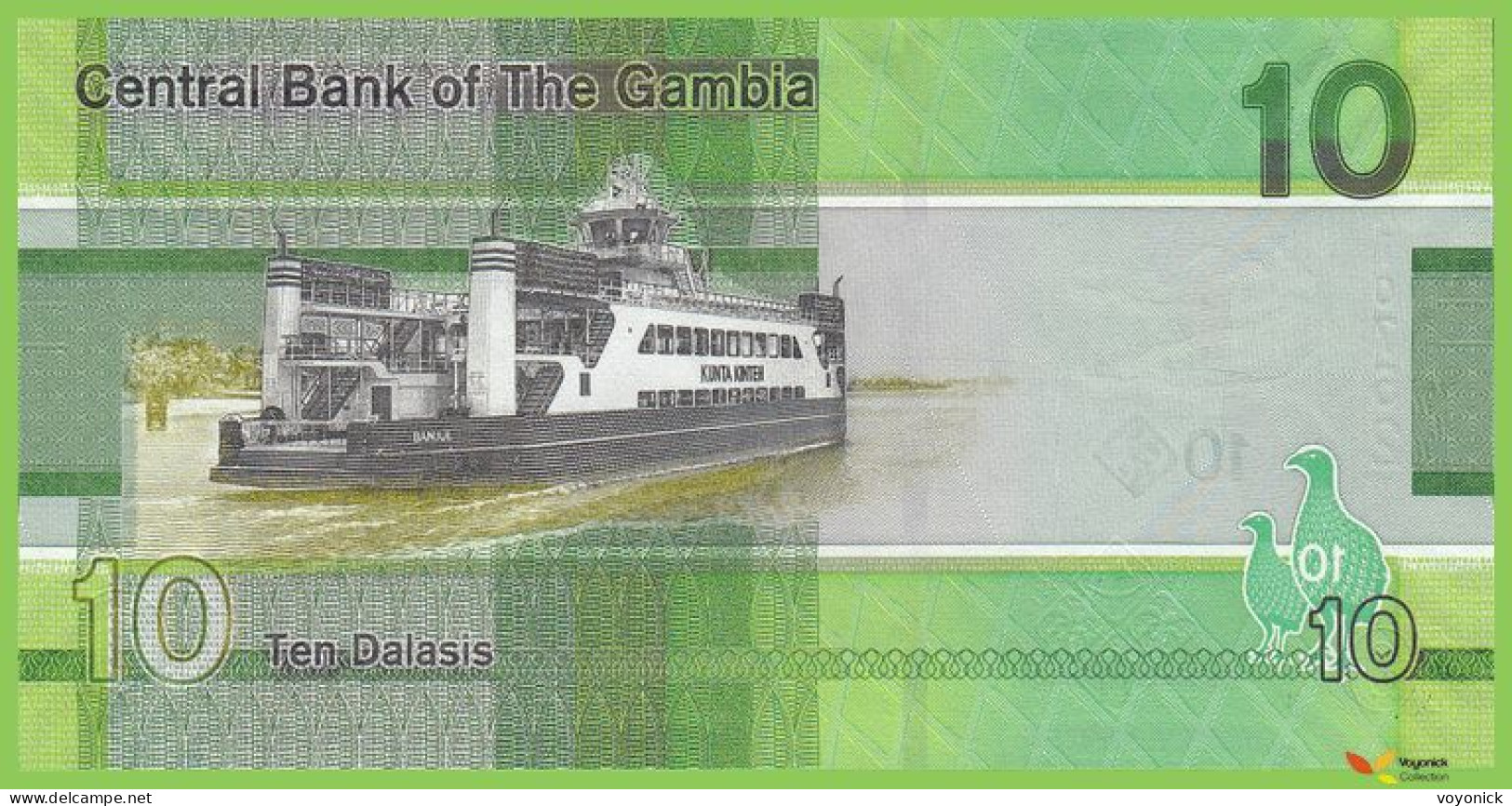 Voyo GAMBIA 10 Dalasis 2019 P38 B236a A UNC - Gambia