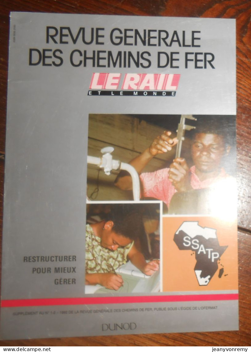 Revue Générale Des Chemins De Fer. Supplément Aux N° 1 Et 2 1992. - Ferrocarril & Tranvías