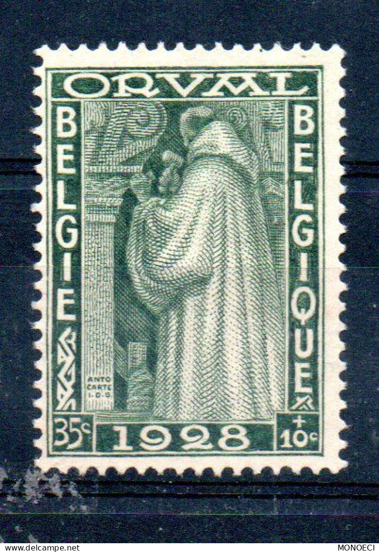 BELGIQUE -- Timbre 35 C + 10 C Vert ORVAL - Other & Unclassified