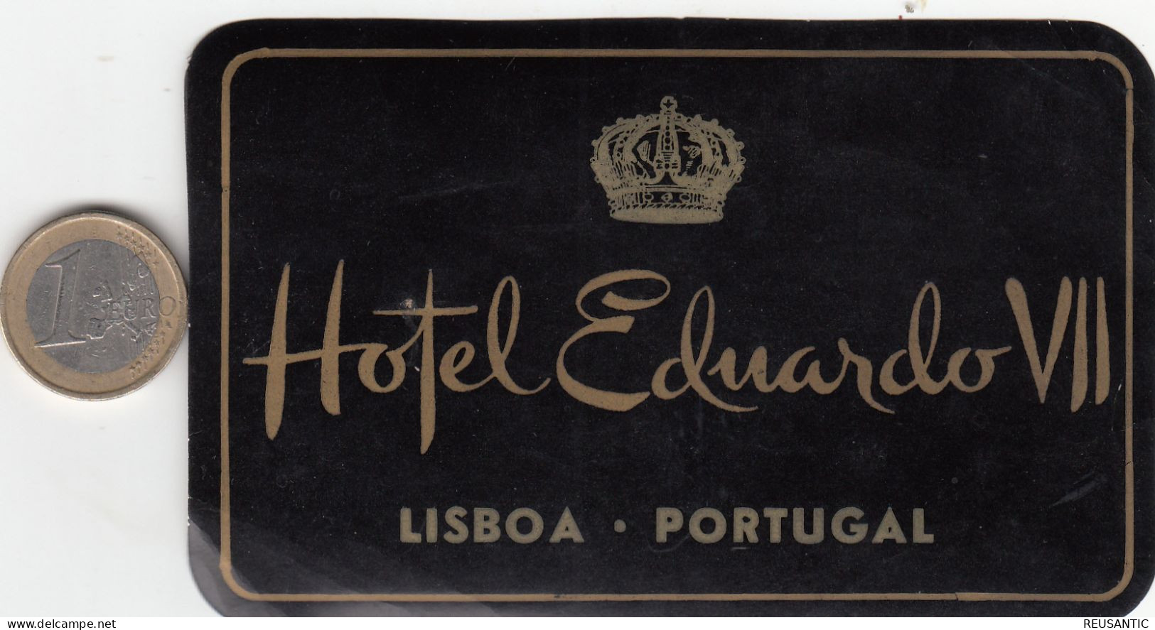 ETIQUETA - STICKER - LUGGAGE LABEL  PORTUGAL HOTEL EDUARDO VII  EN LISBOA - Hotelaufkleber