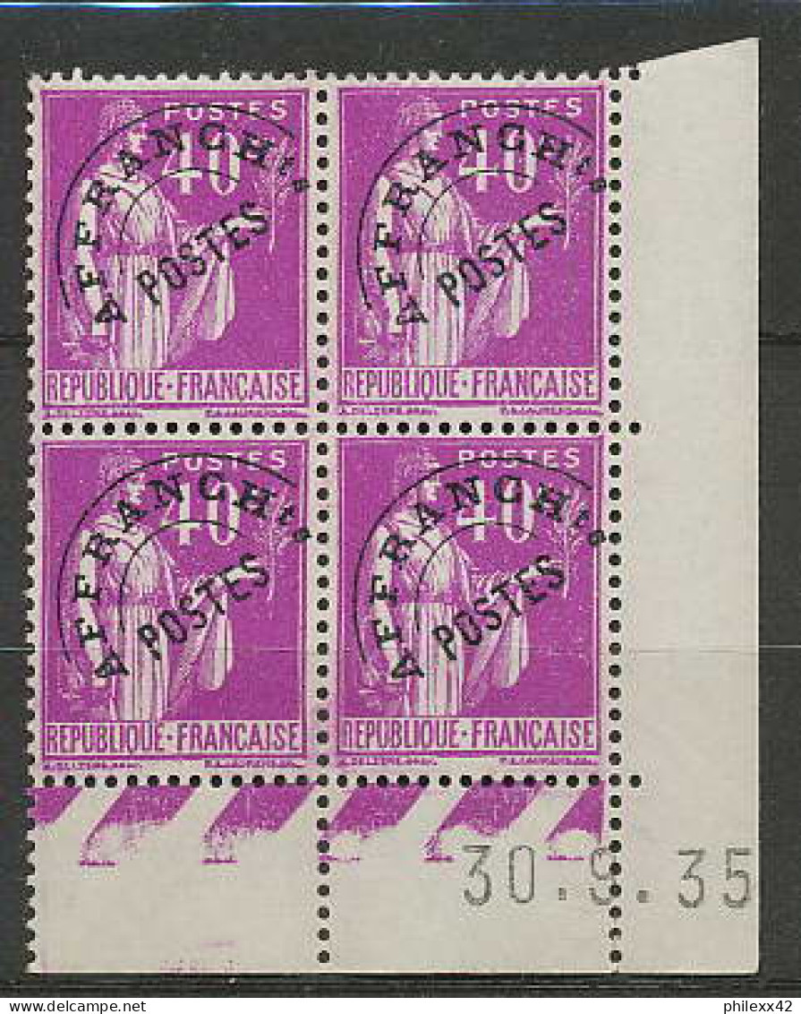 937 - France - Coin Daté - N° 70 Type Paix ** Preoblitérés 30/09/1935 - Préoblitérés