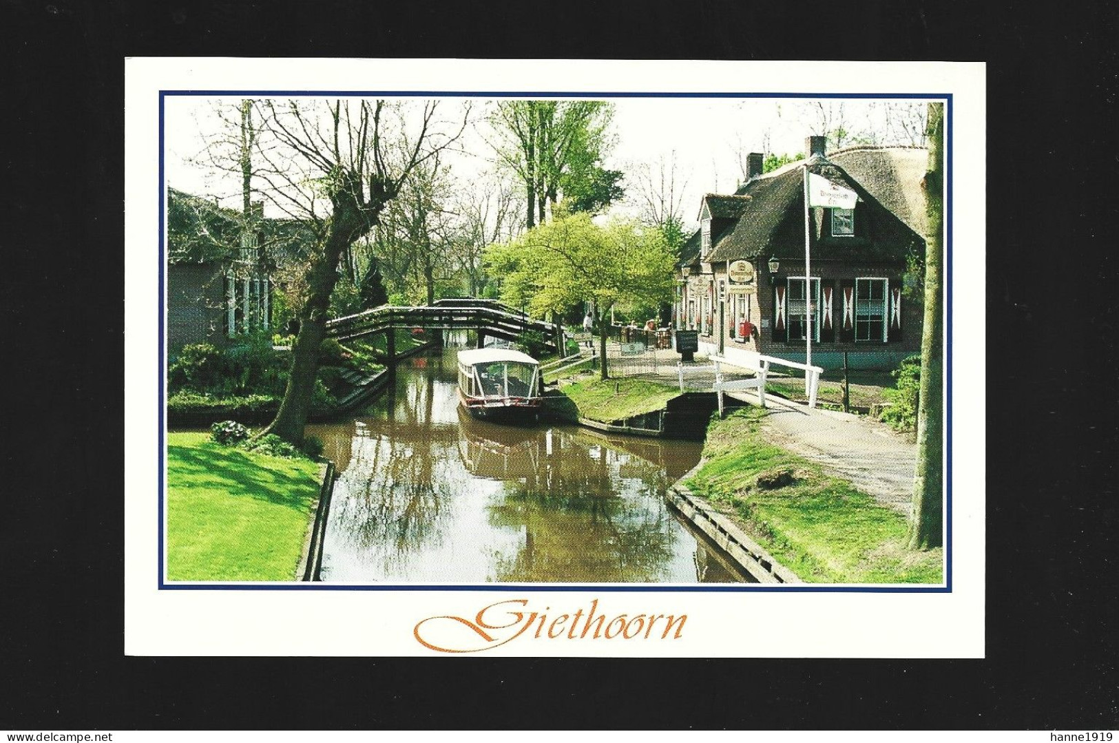 Giethoorn Photo Carte Foto Prentkaart Overijssel Nederland Htje - Giethoorn