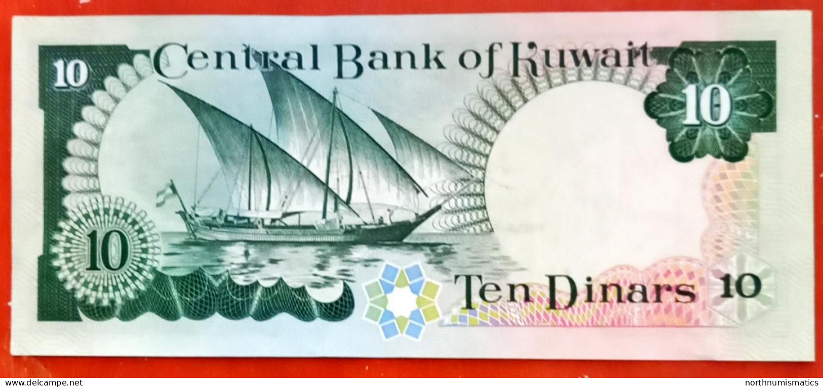 Kuwait 10 Dinars1968 Unc - Koweït