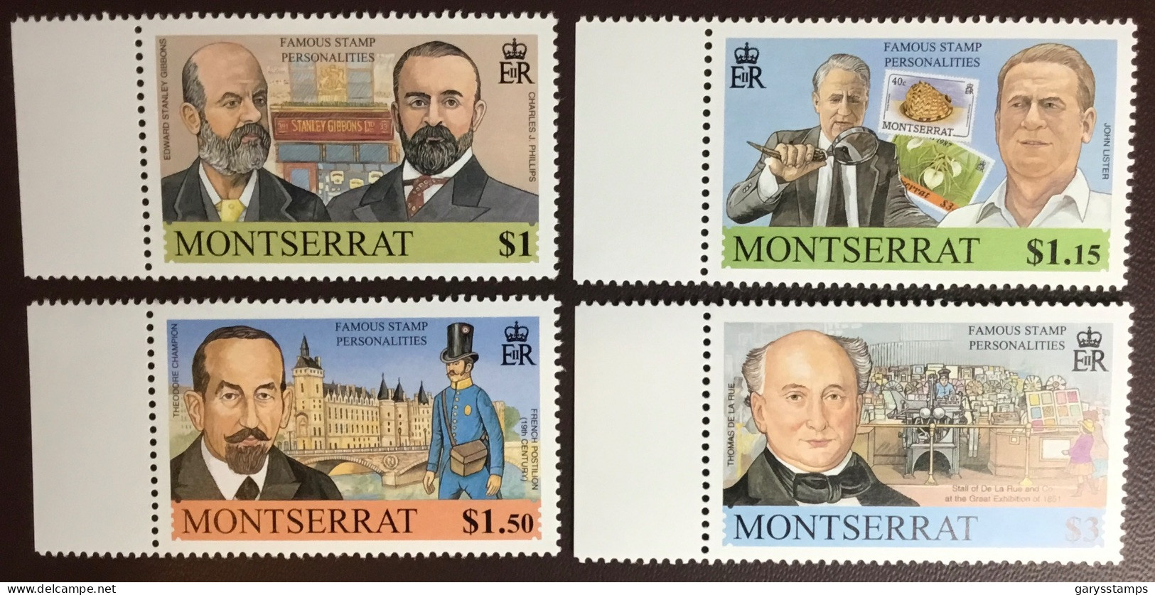 Montserrat 2001 Famous Stamp Personalities MNH - Montserrat