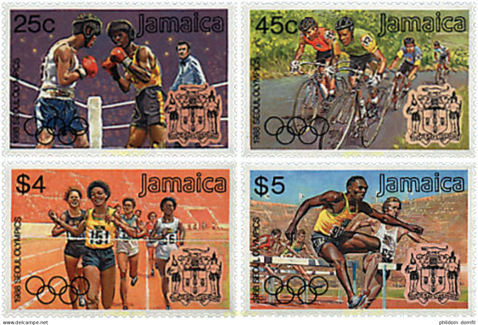 726560 HINGED JAMAICA 1988 24 JUEGOS OLIMPICOS VERANO SEUL 1988 - Jamaica (1962-...)