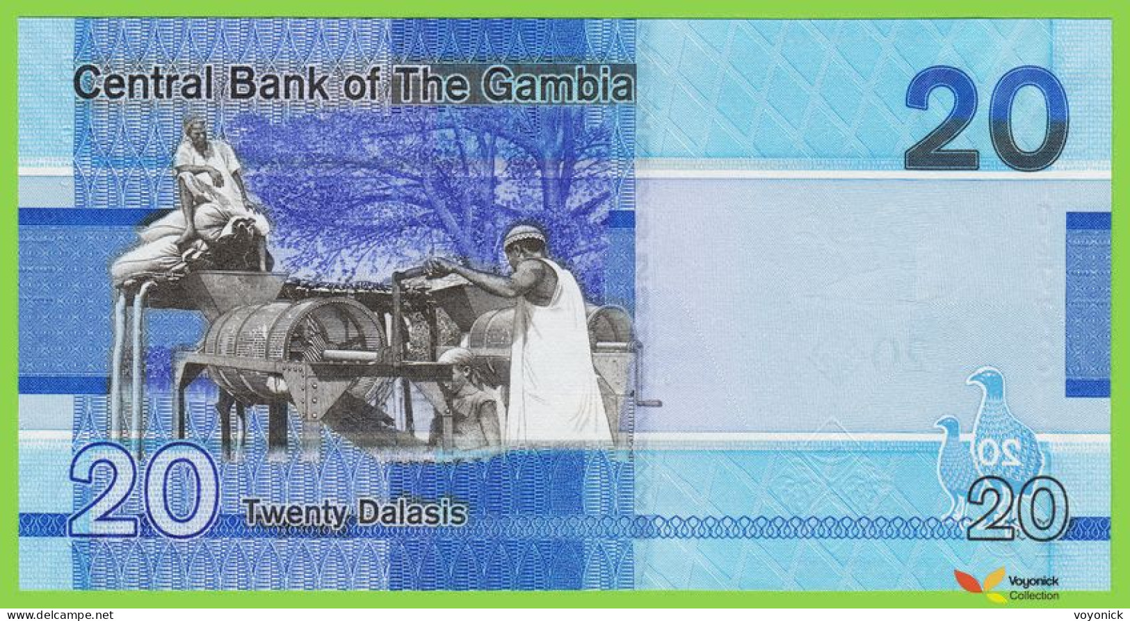 Voyo GAMBIA 20 Dalasis 2019 P39a B237a A UNC - Gambie