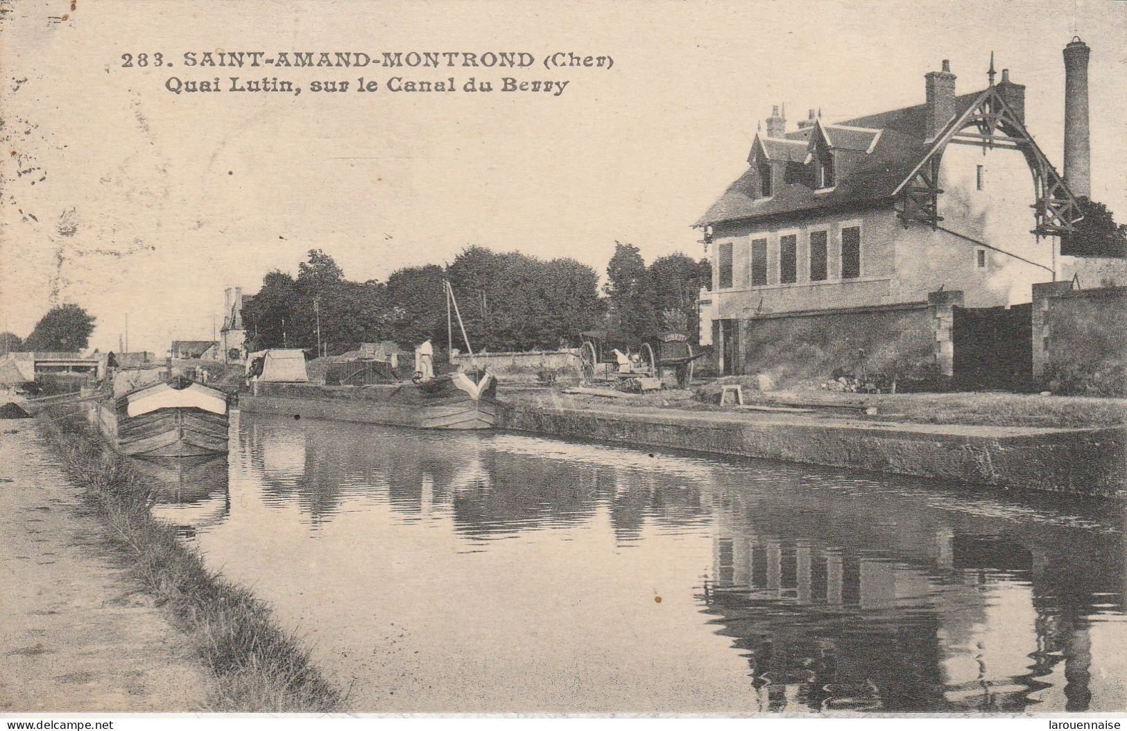 18 - SAINT AMAND MONTROND - Quai Lutin, Sur Le Canal Du Berry - Saint-Amand-Montrond