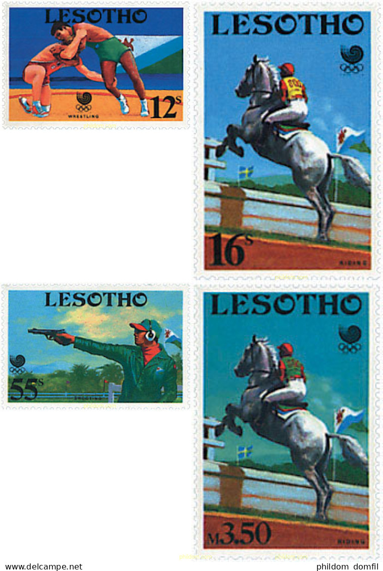 726563 HINGED LESOTHO 1988 24 JUEGOS OLIMPICOS VERANO SEUL 1988 - Lesotho (1966-...)