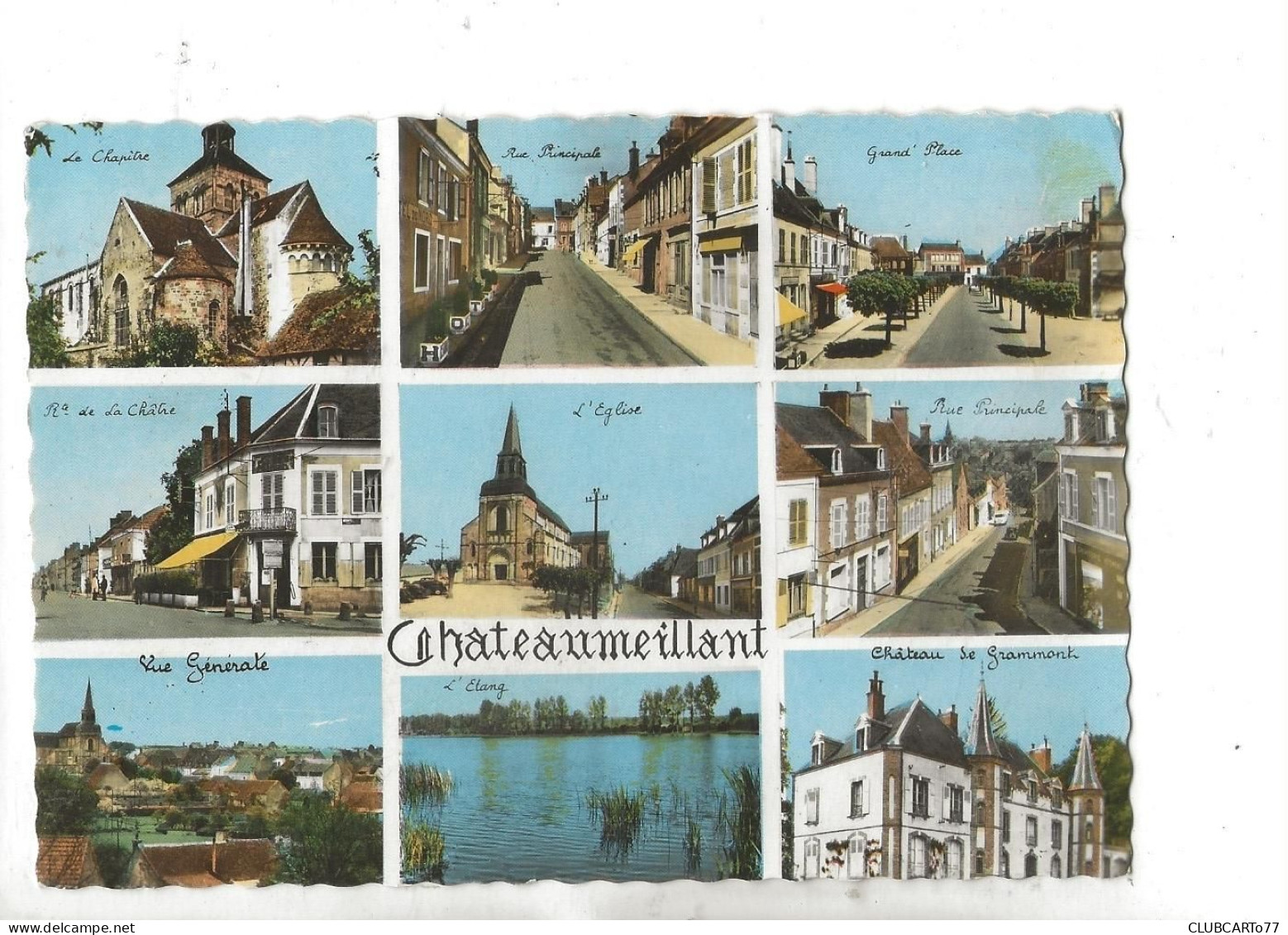 Chateaumeillant (18) : 9 Vues Des Rues En 1968 GF. - Châteaumeillant