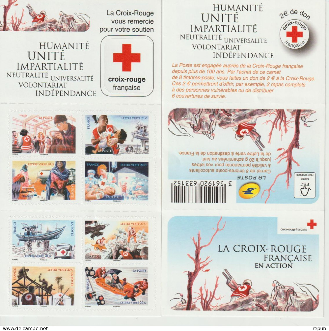 France 2015 Carnet Croix-rouge BC 1132 Neuf ** Non Plié - Croce Rossa