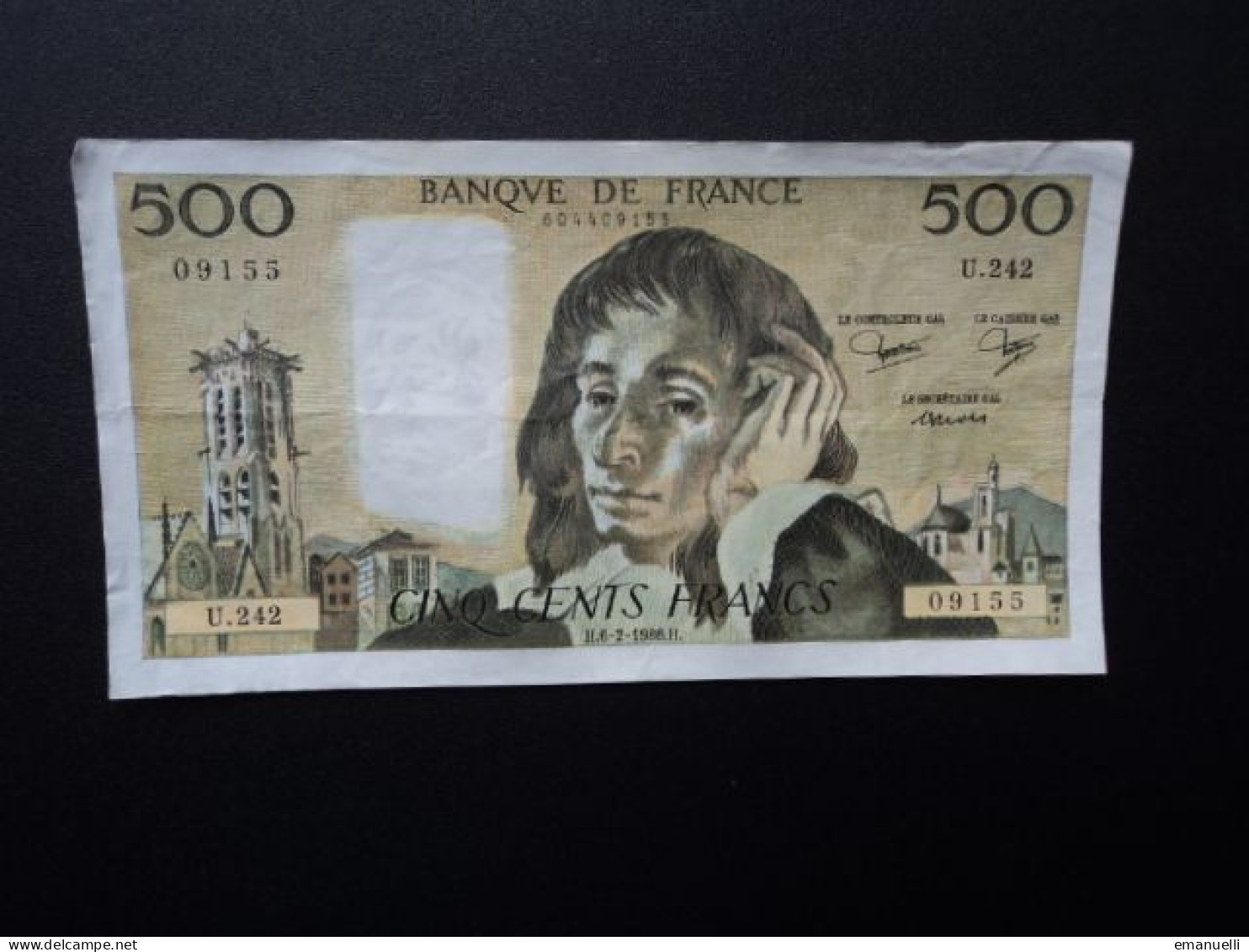 FRANCE *  : 500 FRANCS   6-2-1986   FAYETTE 71 / PICK 156e     TTB  ** - 500 F 1968-1993 ''Pascal''