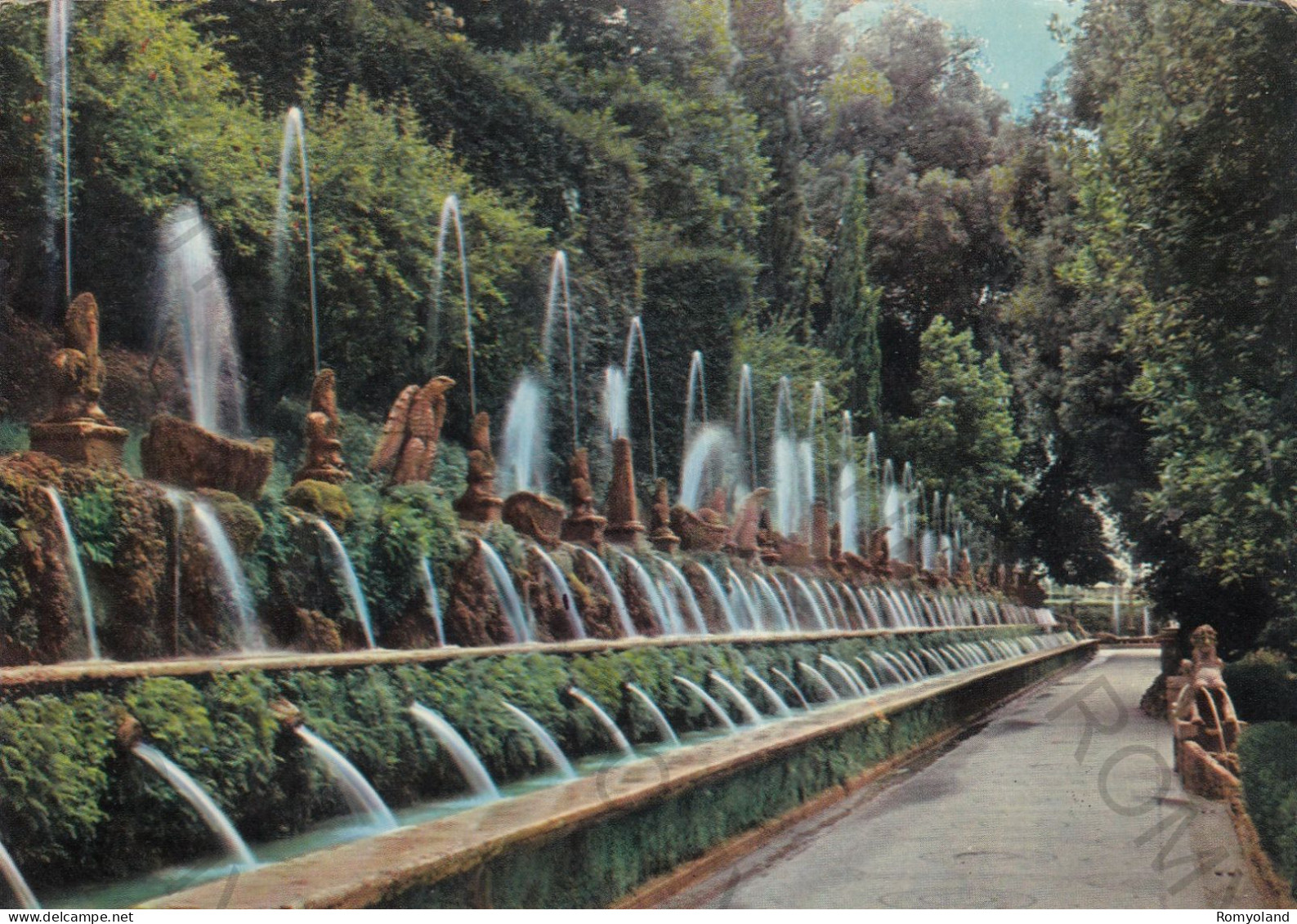 CARTOLINA  C2 TIVOLI-VILLA D'ESTE,LAZIO-CENTO FONTANE-STORIA,MEMORIA,CULTURA,IMPERO ROMANO,BELLA ITALIA,VIAGGIATA 1965 - Tivoli