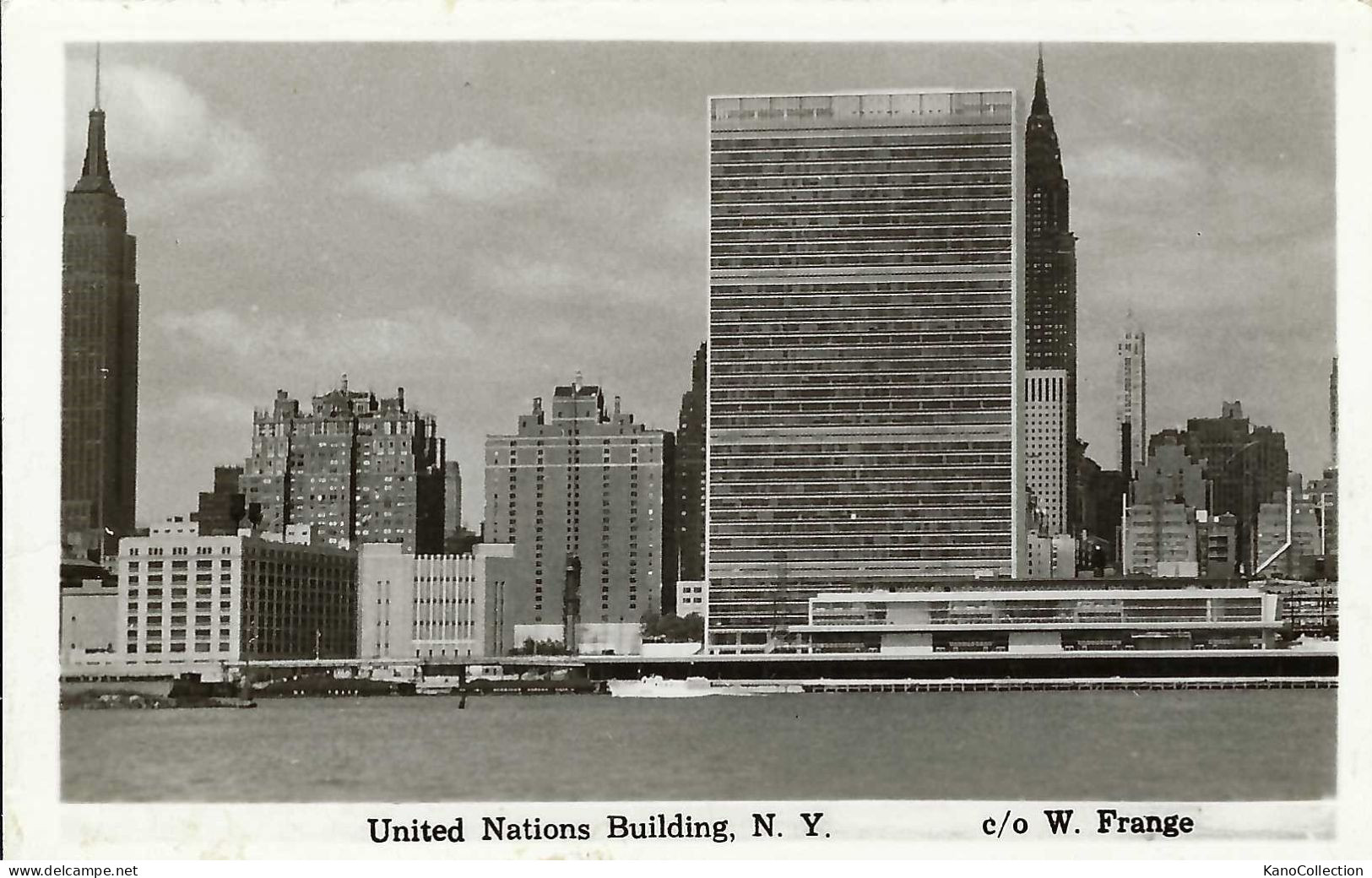 New York City, UN-Building, Phot. W. Frange, Rückseite Beschrieben 1955 - Other Monuments & Buildings