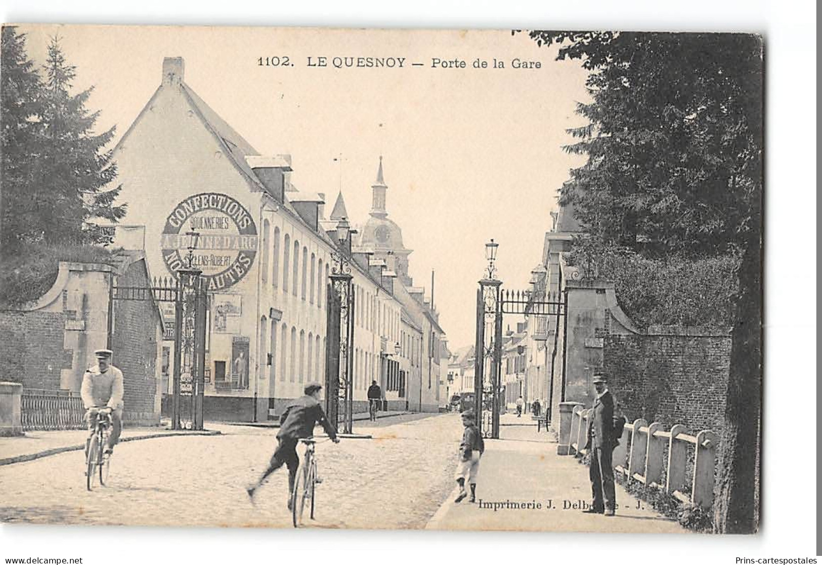 CPA 59 Le Quesnoy Porte De La Gare - Le Quesnoy